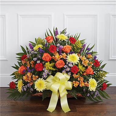 Thoughts And Prayers Fireside Basket-Bright